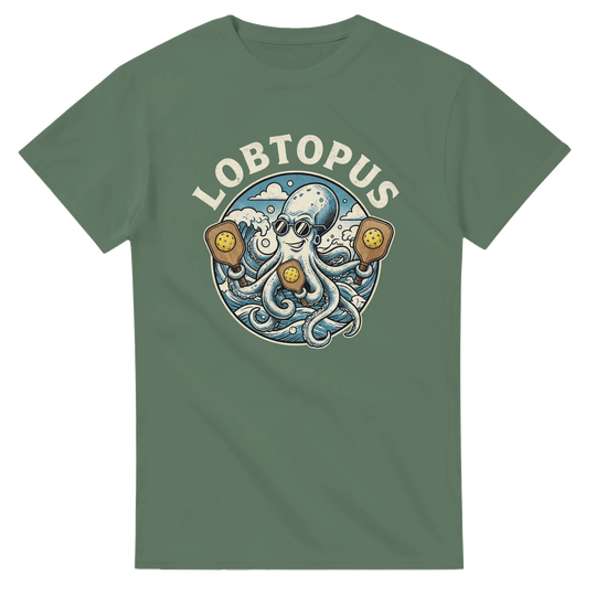 The Lobtopus Funny Mascot Tee pickleball octopus graphic