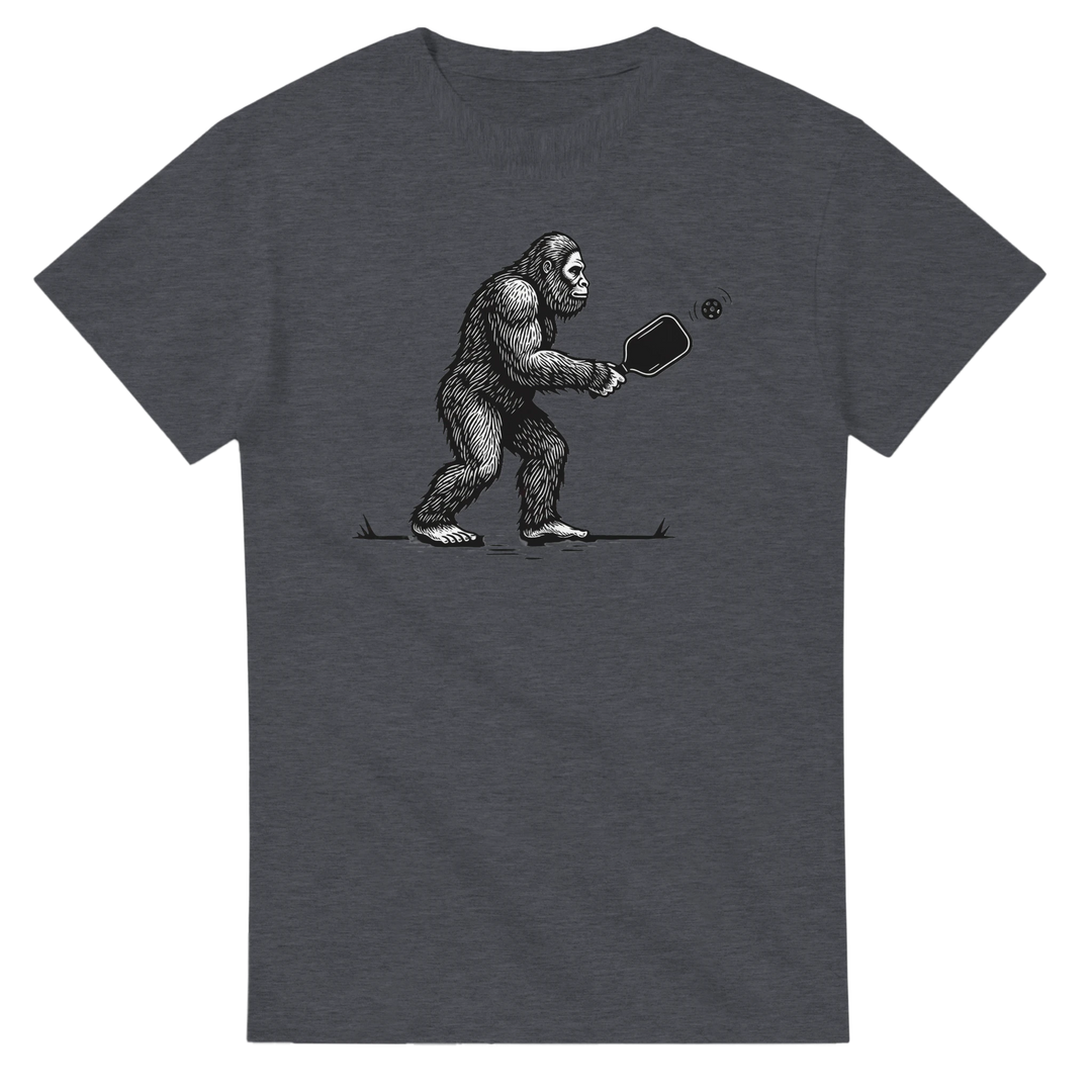Squatch of the Court Tee funny pickleball sasquatch shirt