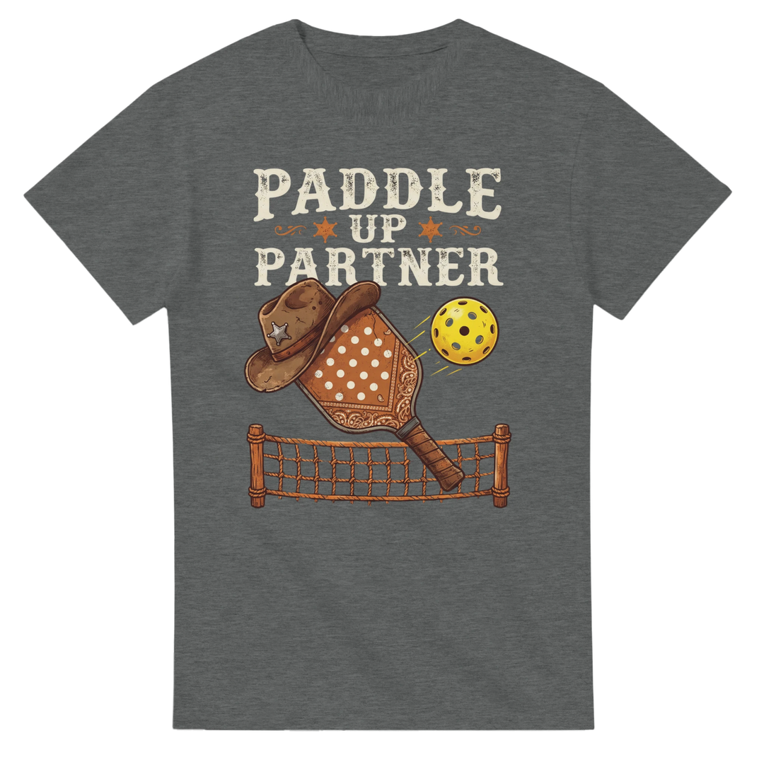 Paddle Up Partner Tee funny pickleball shirt for men 