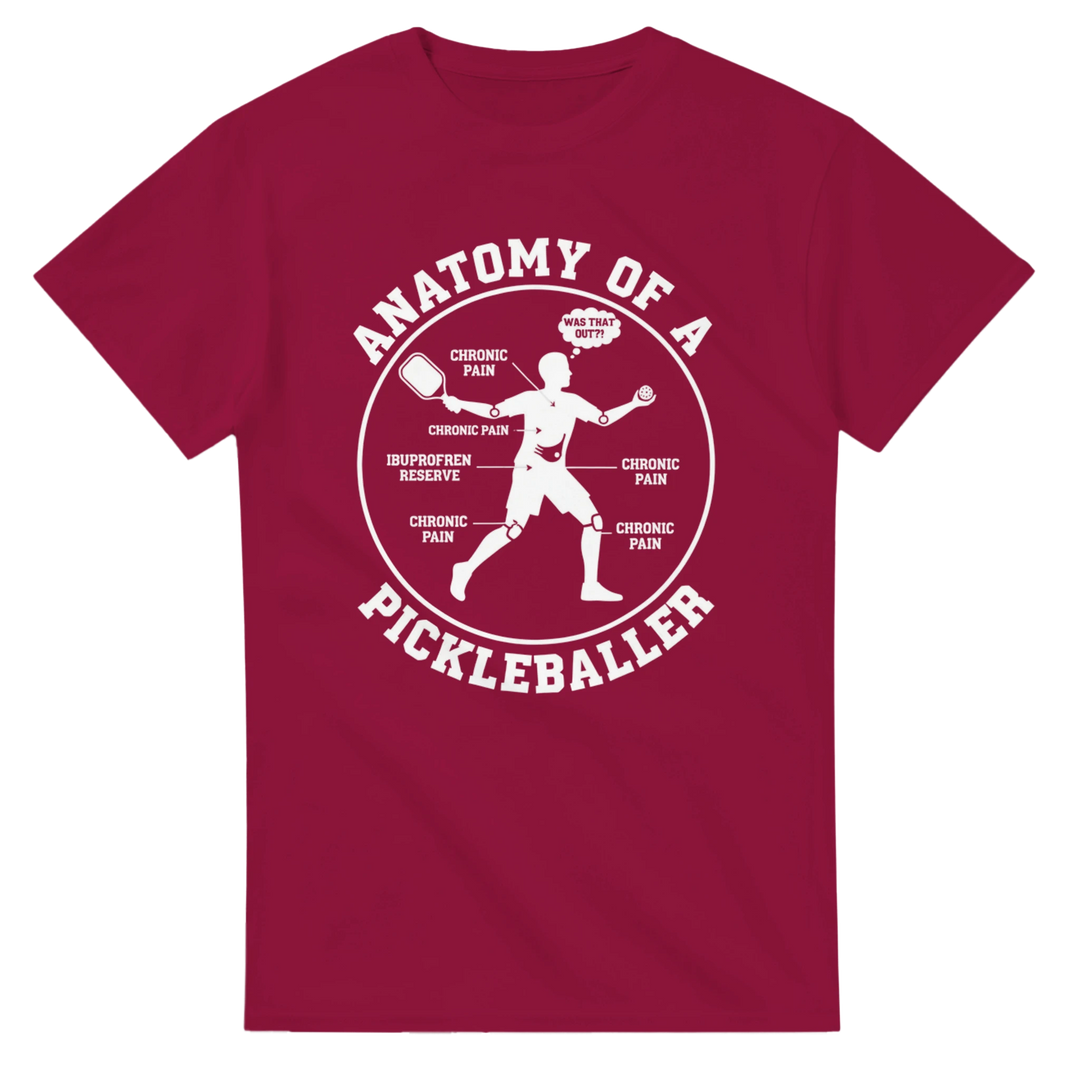 Anatomy of a Pickleball Player T-Shirt funny pickleball 