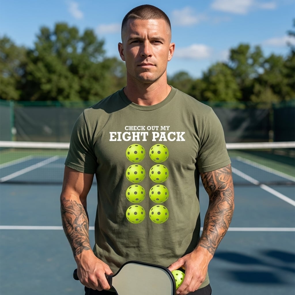Check Out My Eight Pack Tee funny fitness humor t shirt
