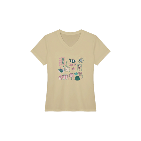 Preppy Pickleball Sticker Collage Tee trendy aesthetic 