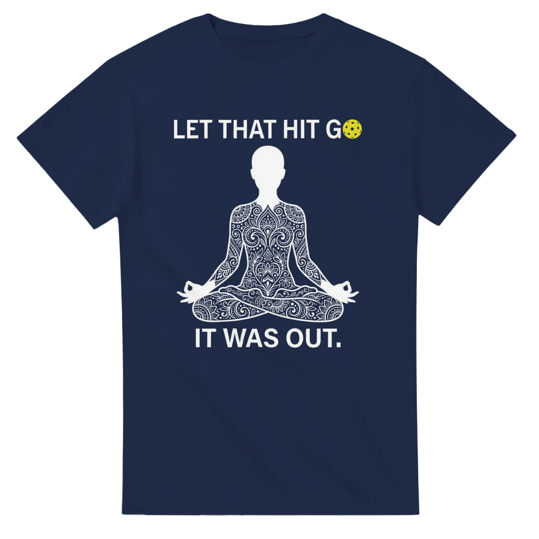Namaste at the Kitchen Line Tee funny pickleball yoga pun