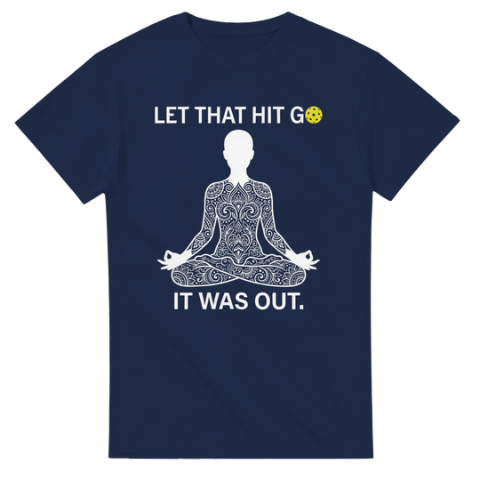 Namaste at the Kitchen Line Tee funny pickleball yoga pun