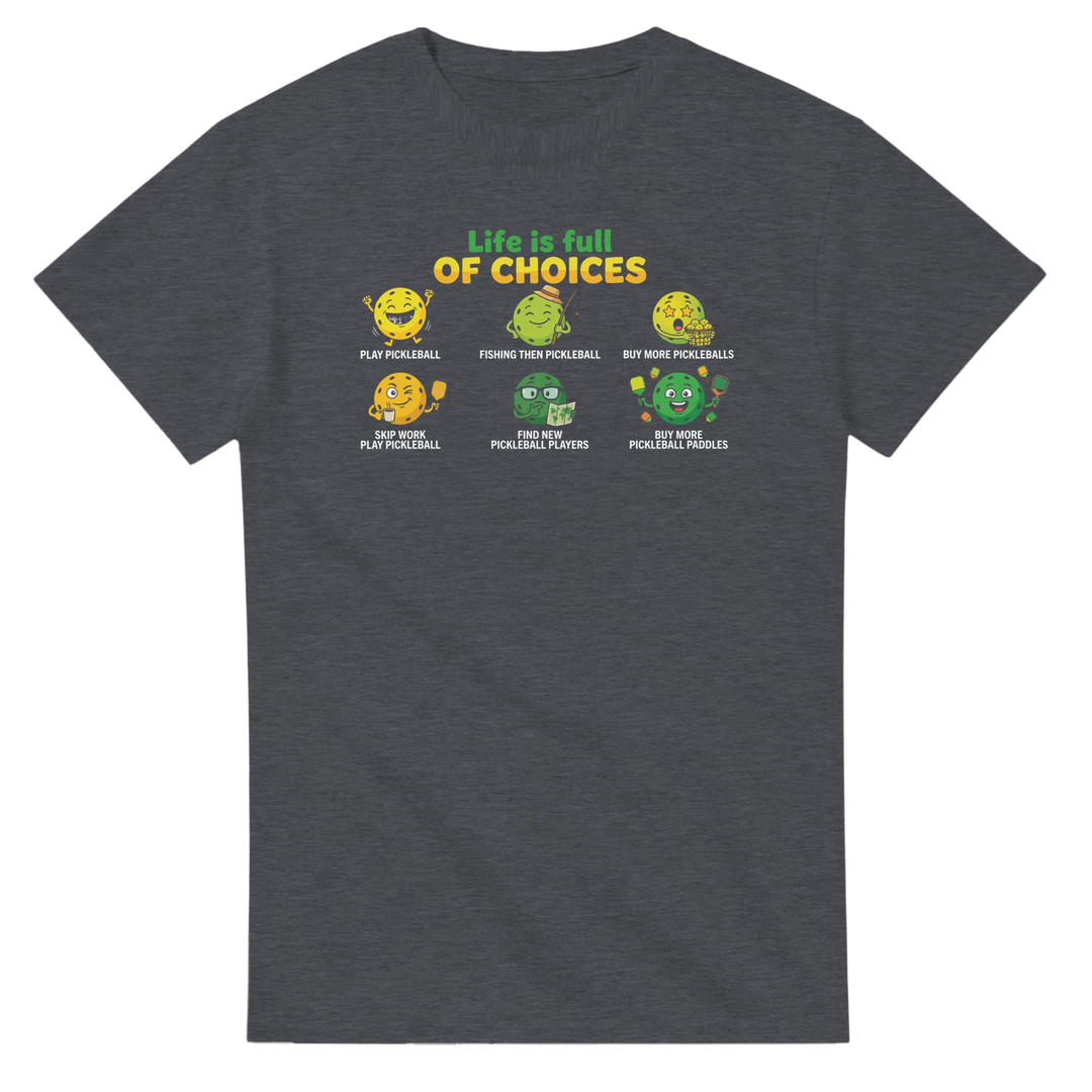 Life Is Full Of Choices Tee funny egg chicken graphic