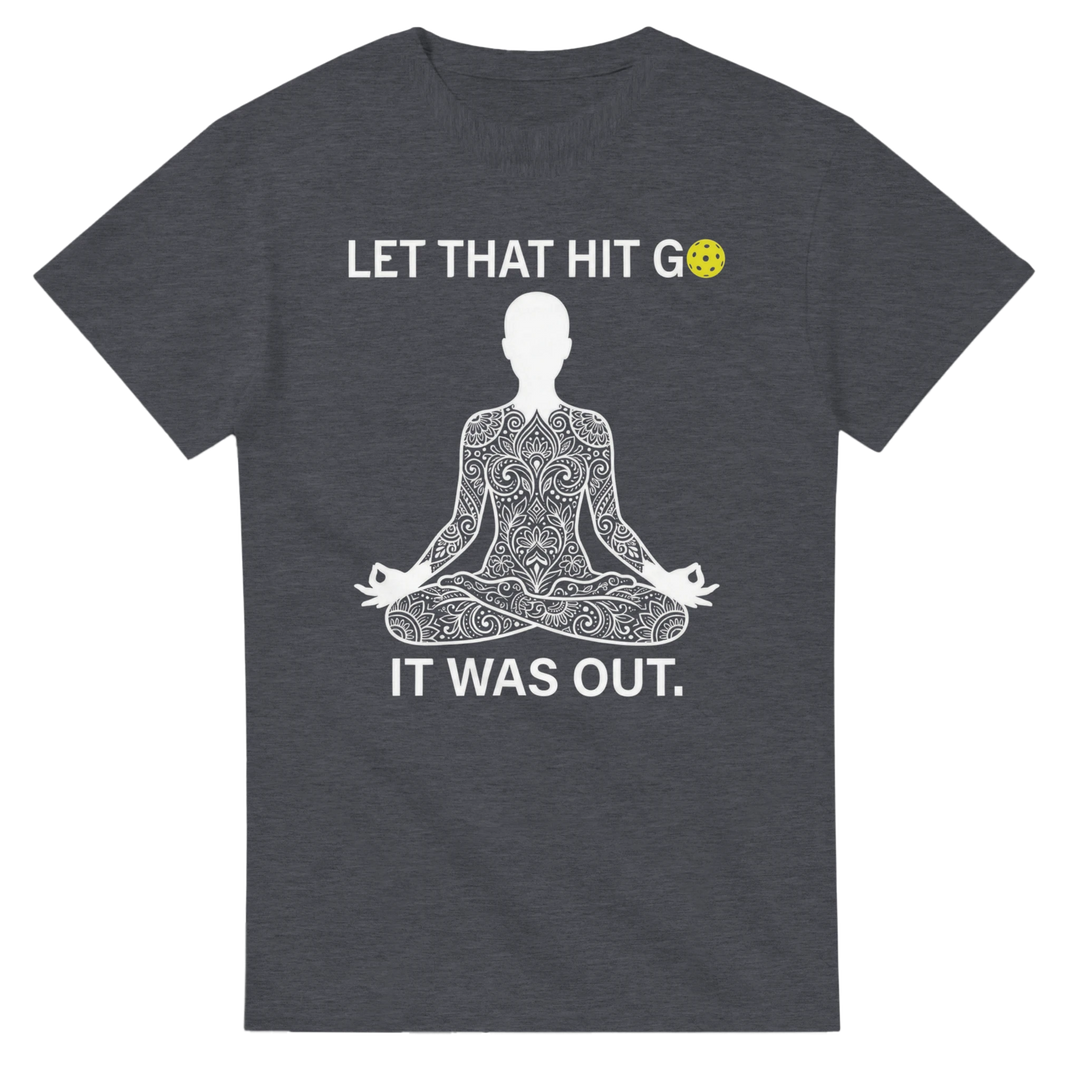 Namaste at the Kitchen Line Tee funny pickleball yoga pun