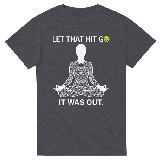 Namaste at the Kitchen Line Tee funny pickleball yoga pun