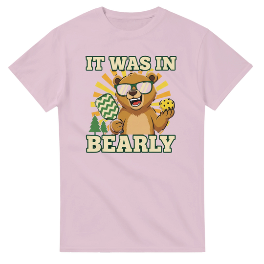 It Was In Bearly T-Shirt funny bear pun graphic tee for men