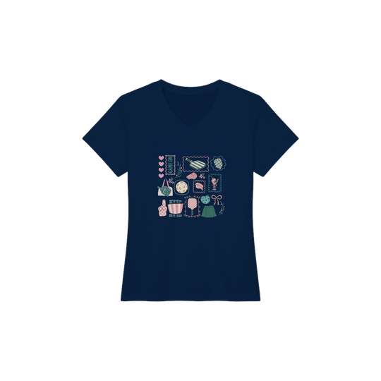 Preppy Pickleball Sticker Collage Tee trendy aesthetic 