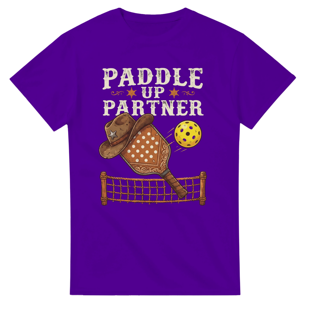 Paddle Up Partner Tee funny pickleball shirt for men 