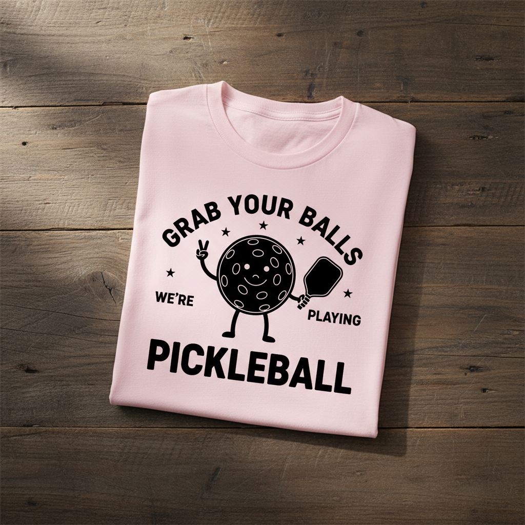 Grab Your Balls Tee funny pickleball shirt