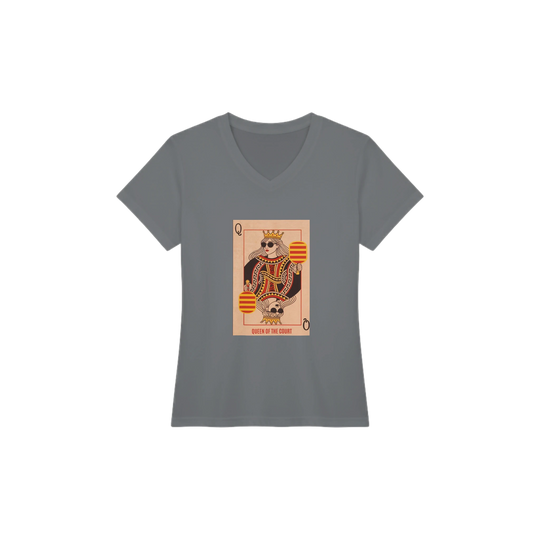 Queen Of The Court Playing Card Tee pickleball graphic shirt