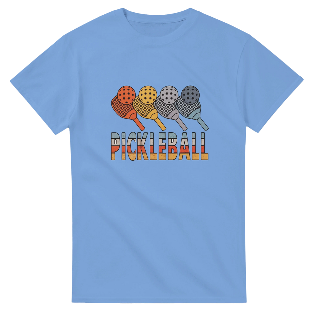 Retro Paddle Lineup Vintage Graphic Tee pickleball retro 