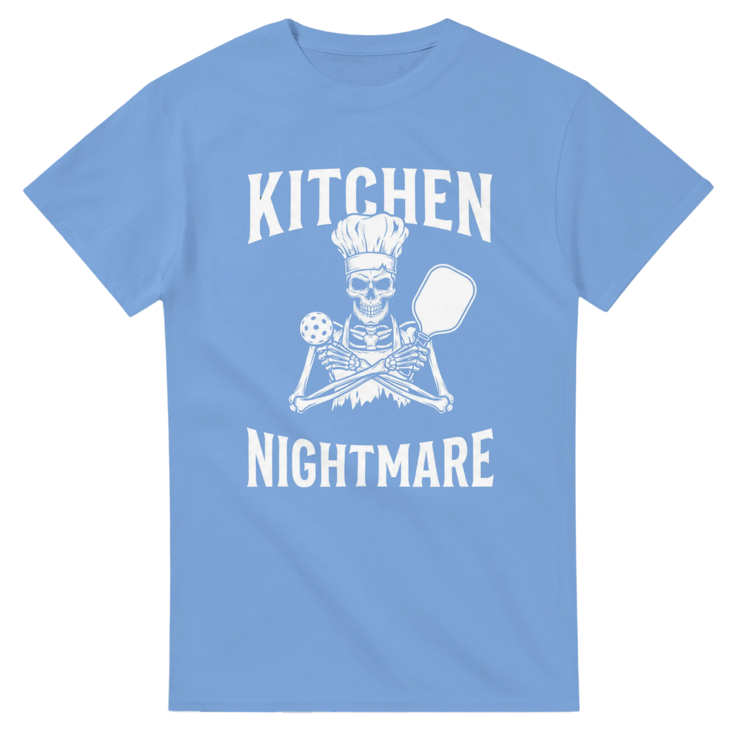 Kitchen Nightmare Skeleton Tee funny pickleball shirt