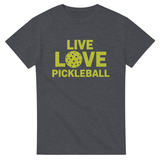 Live Love Pickleball Typographic Tee inspirational 