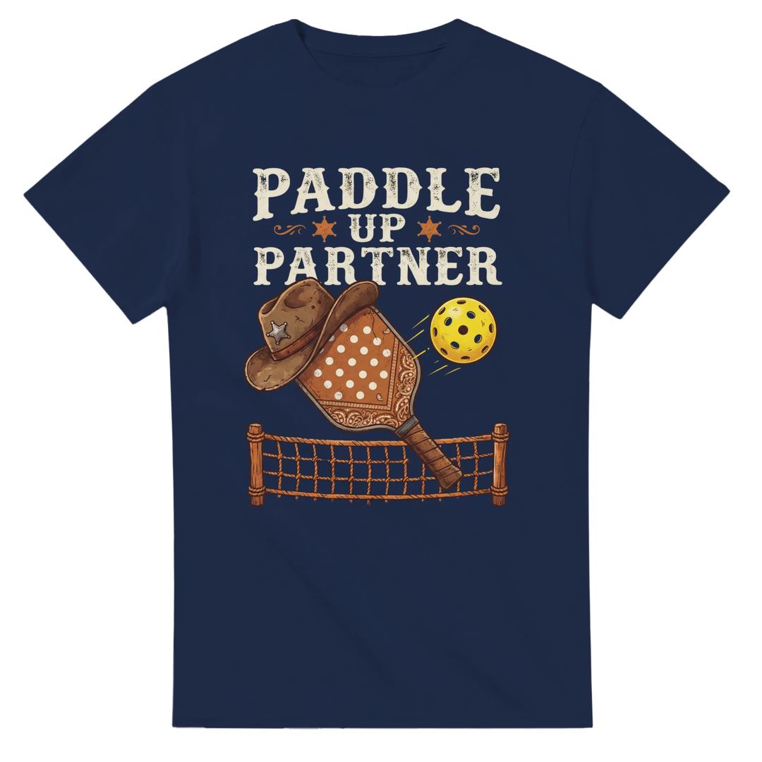 Paddle Up Partner Tee funny pickleball shirt for men 