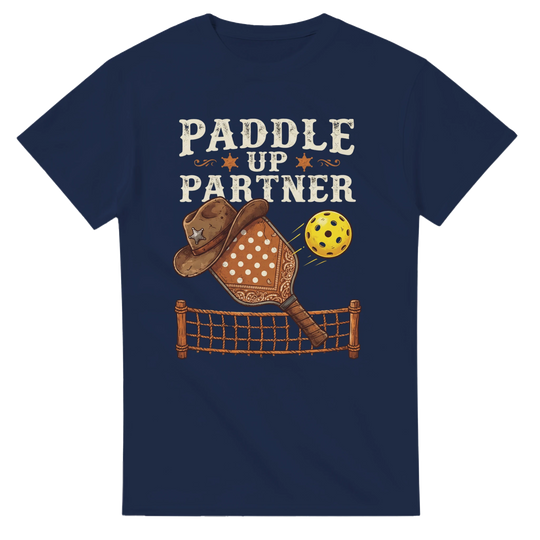 Paddle Up Partner Tee funny pickleball shirt for men 