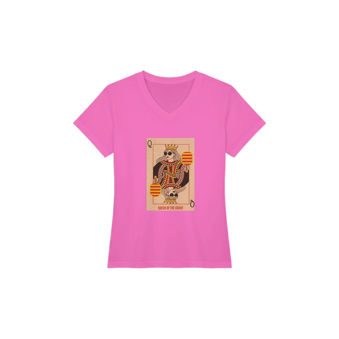 Queen Of The Court Playing Card Tee pickleball graphic shirt