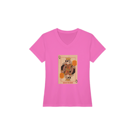 Queen Of The Court Playing Card Tee pickleball graphic shirt