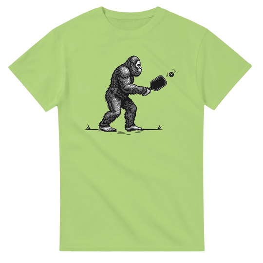 Squatch of the Court Tee funny pickleball sasquatch shirt