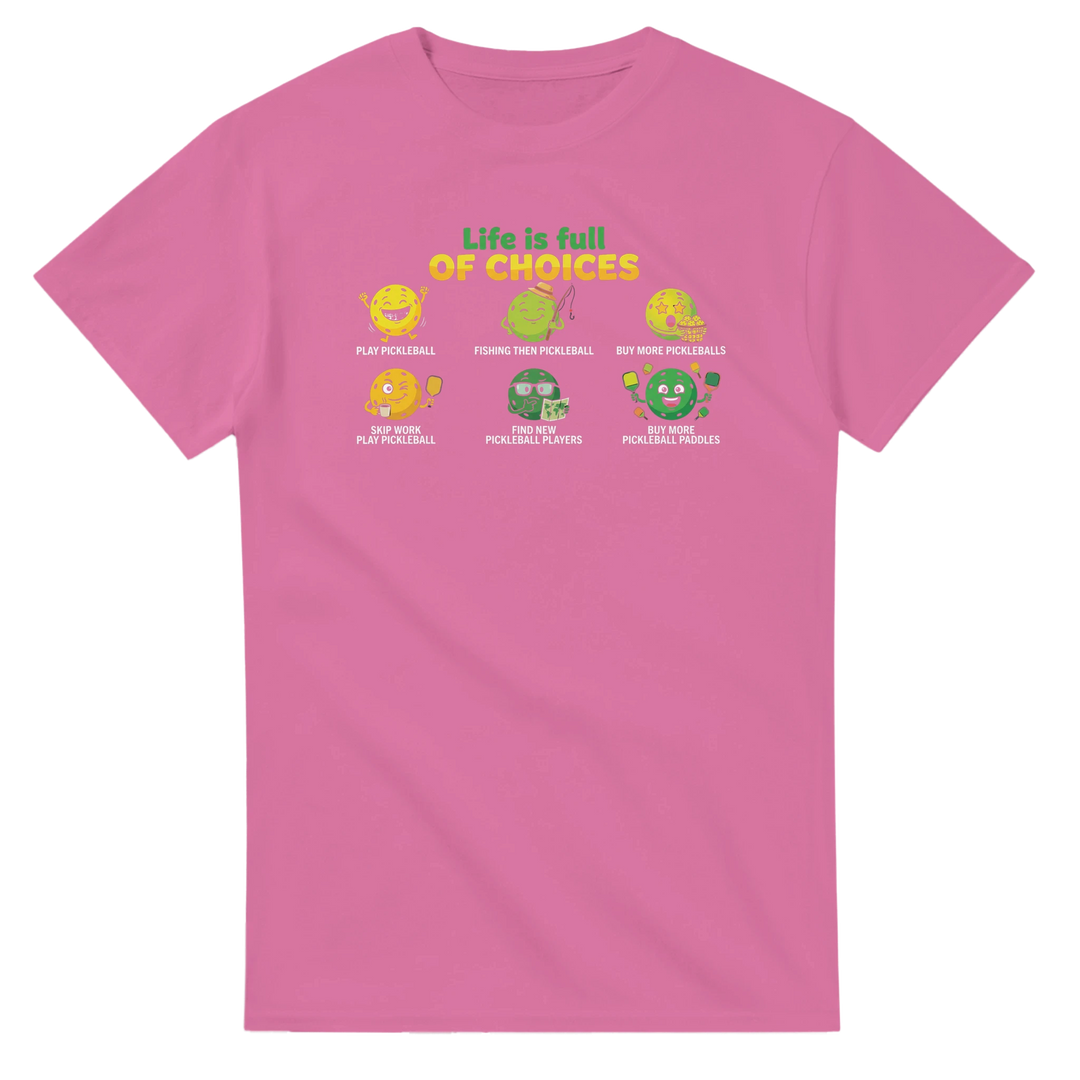 Life Is Full Of Choices Tee funny egg chicken graphic