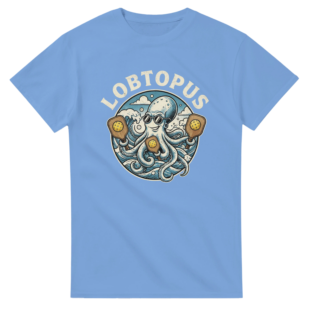 The Lobtopus Funny Mascot Tee pickleball octopus graphic 