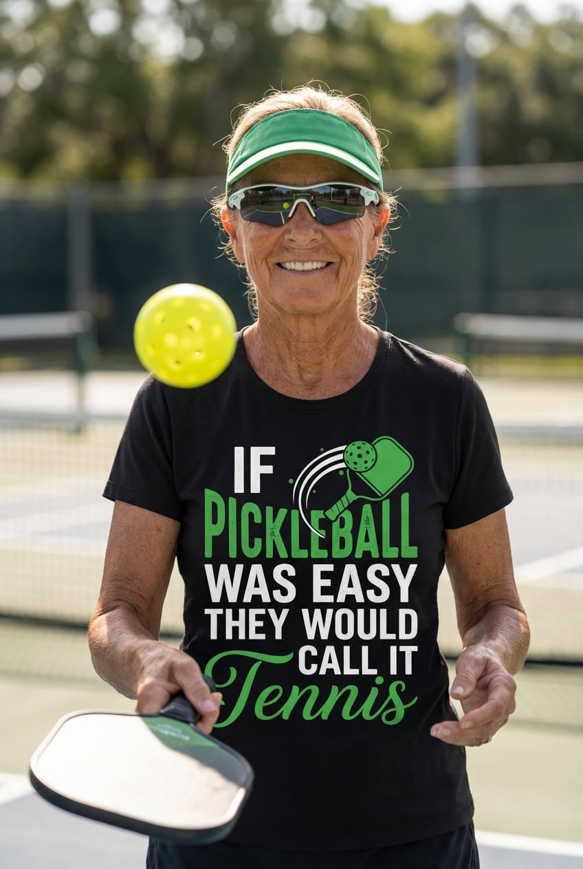 If Pickleball Was Easy Tee funny pickleball shirt
