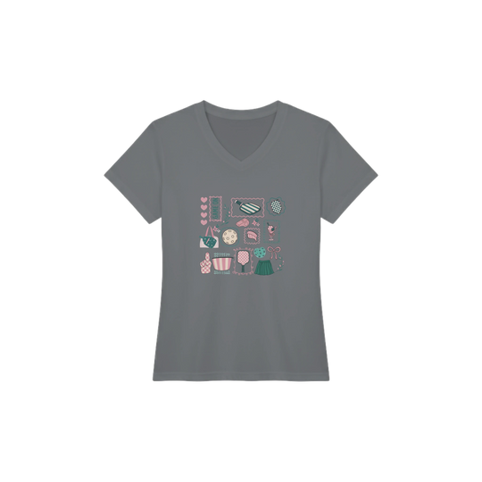 Preppy Pickleball Sticker Collage Tee trendy aesthetic 