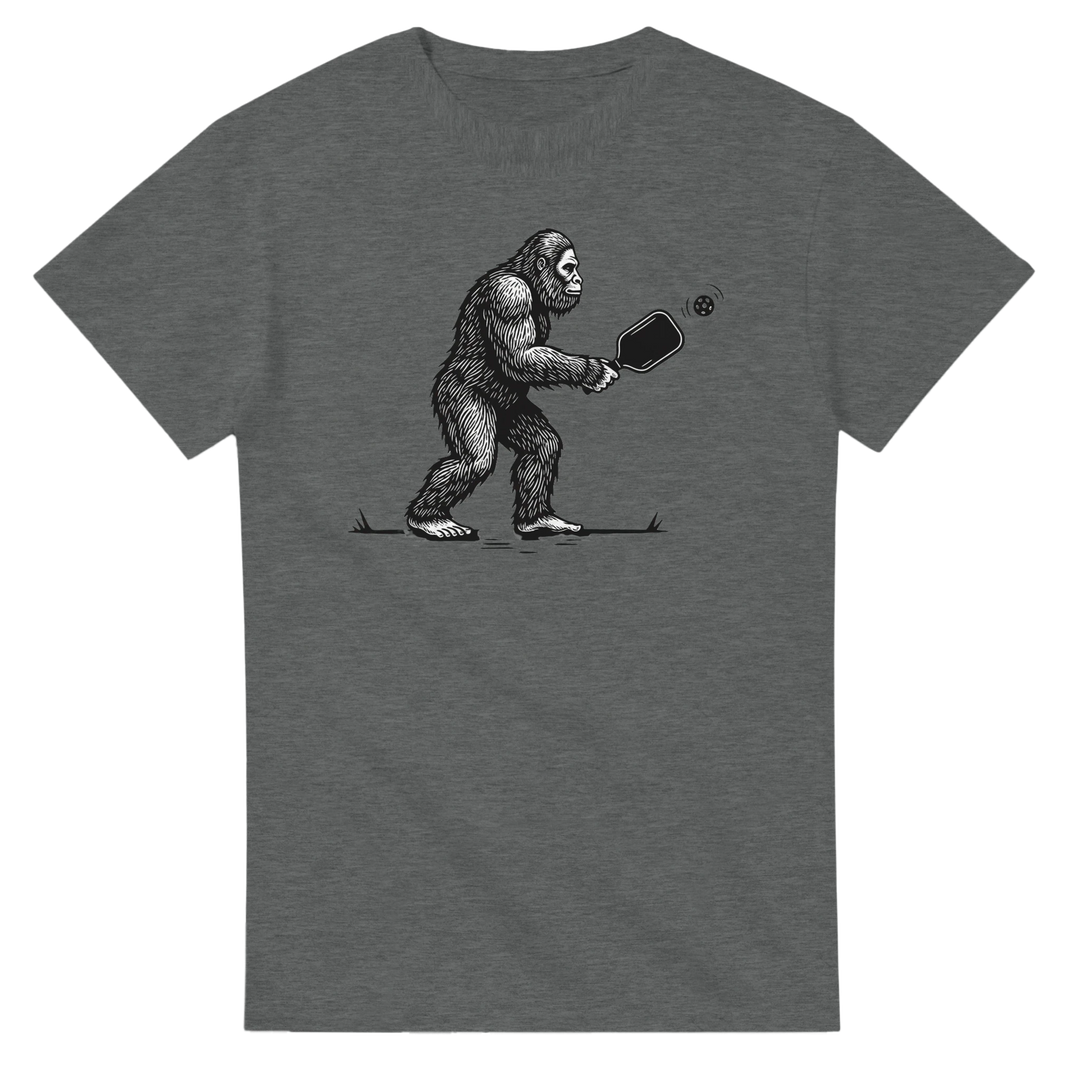 Squatch of the Court Tee funny pickleball sasquatch shirt