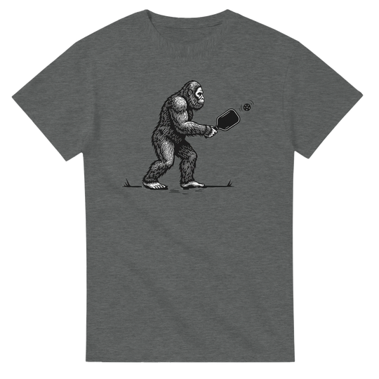 Squatch of the Court Tee funny pickleball sasquatch shirt