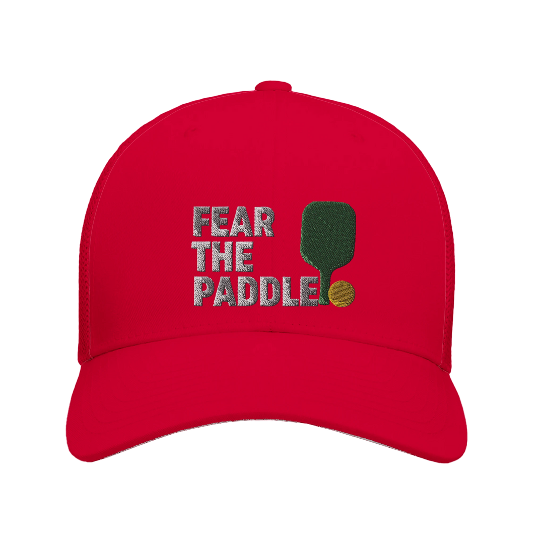 Fear The Paddle Embroidered Hat pickleball cap funny