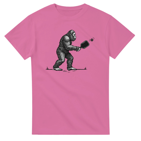 Squatch of the Court Tee funny pickleball sasquatch shirt