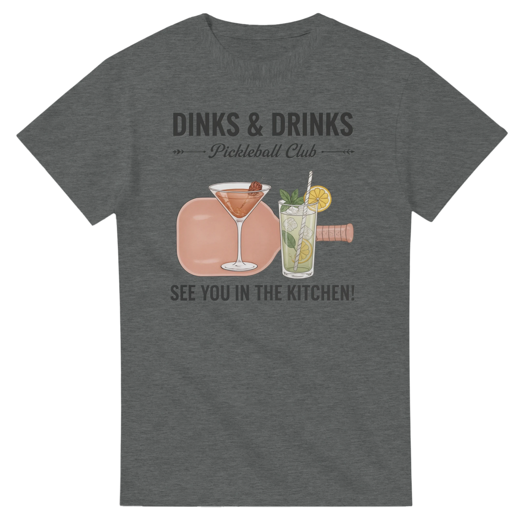 Dinks And Drinks Pickleball Club Social Tee funny pickleball 