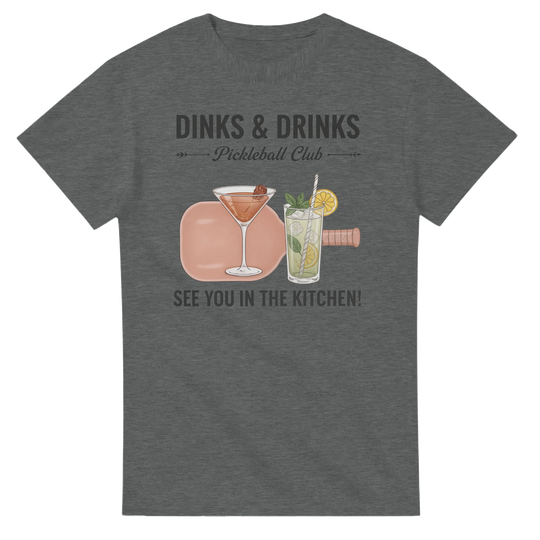 Dinks And Drinks Pickleball Club Social Tee funny pickleball 