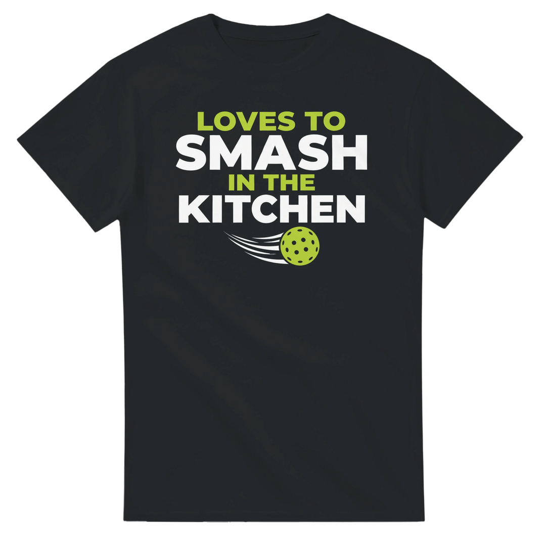 Loves To Smash In The Kitchen Tee funny pickleball shirt