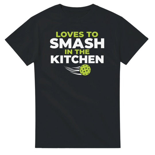 Loves To Smash In The Kitchen Tee funny pickleball shirt