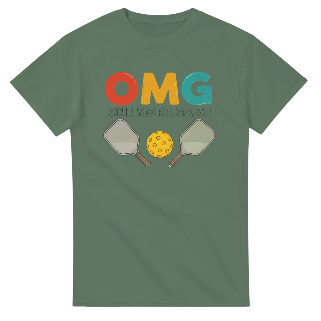 OMG One More Game Addict Tee funny pickleball shirt casual