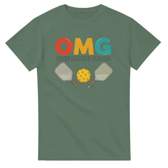 OMG One More Game Addict Tee funny pickleball shirt casual