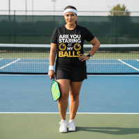 Load image into Gallery viewer, 👀 Are You Staring at My Balls? (Pickleball Humor Tee)