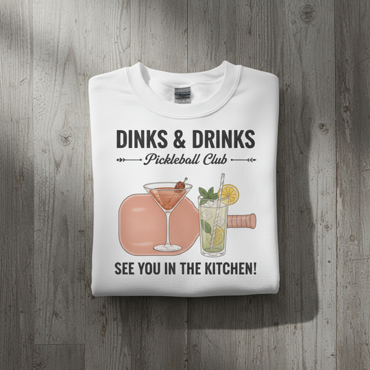 Dinks And Drinks Pickleball Club Social Tee funny pickleball 