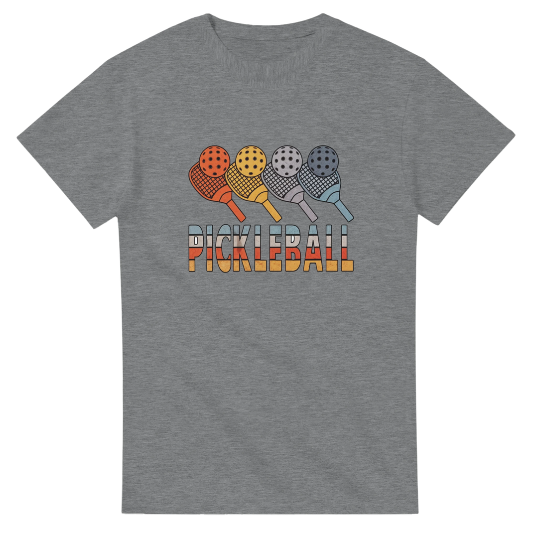 Retro Paddle Lineup Vintage Graphic Tee pickleball retro 