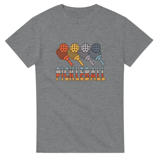 Retro Paddle Lineup Vintage Graphic Tee pickleball retro 