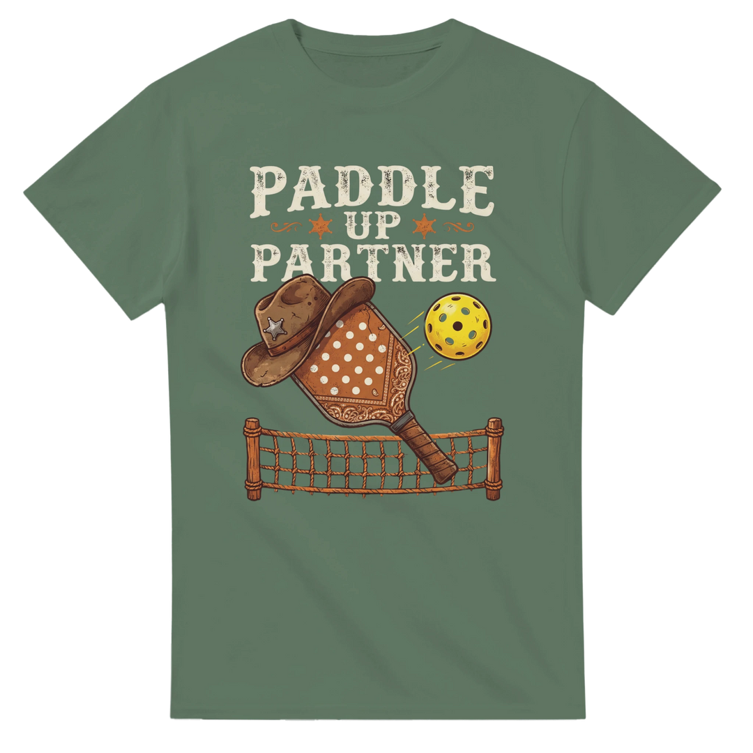 Paddle Up Partner Tee funny pickleball shirt for men 