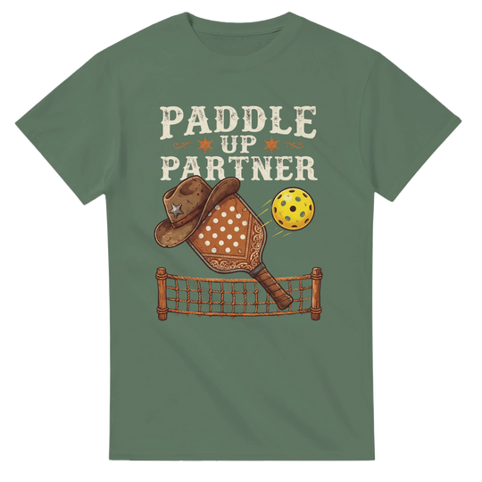 Paddle Up Partner Tee funny pickleball shirt for men 
