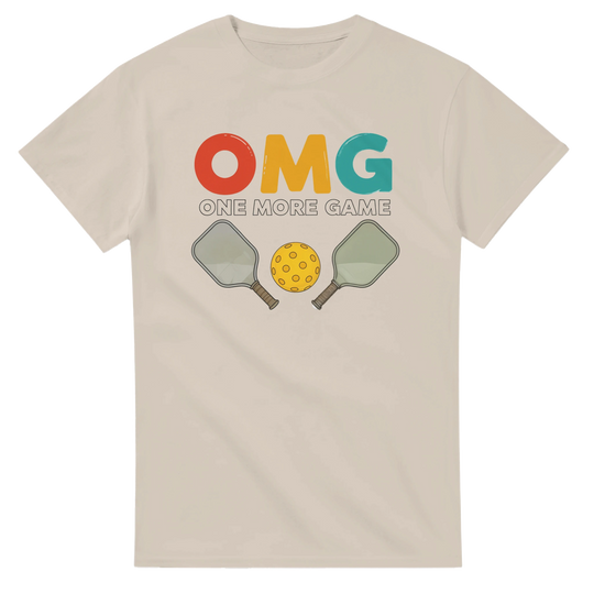 OMG One More Game Addict Tee funny pickleball shirt casual