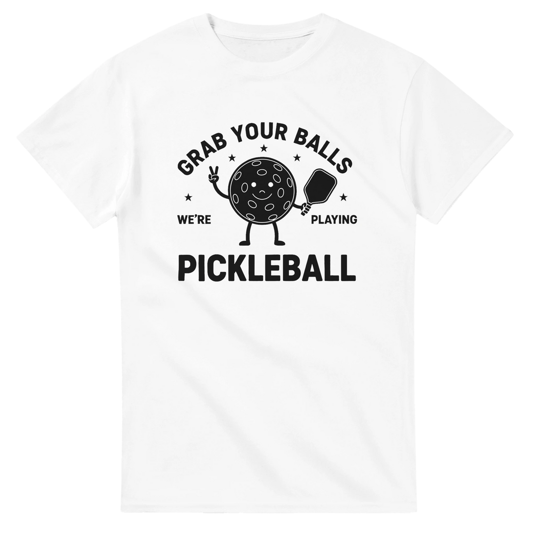 Grab Your Balls Tee funny pickleball shirt