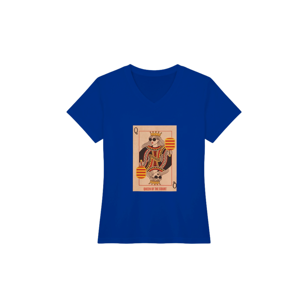 Queen Of The Court Playing Card Tee pickleball graphic shirt