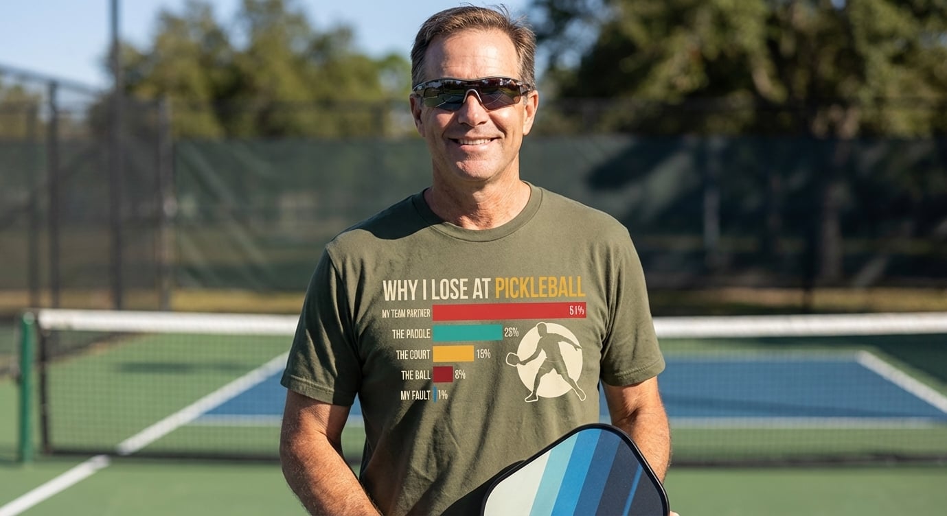 Why I Lose At Pickleball Tee funny pickleball shirt