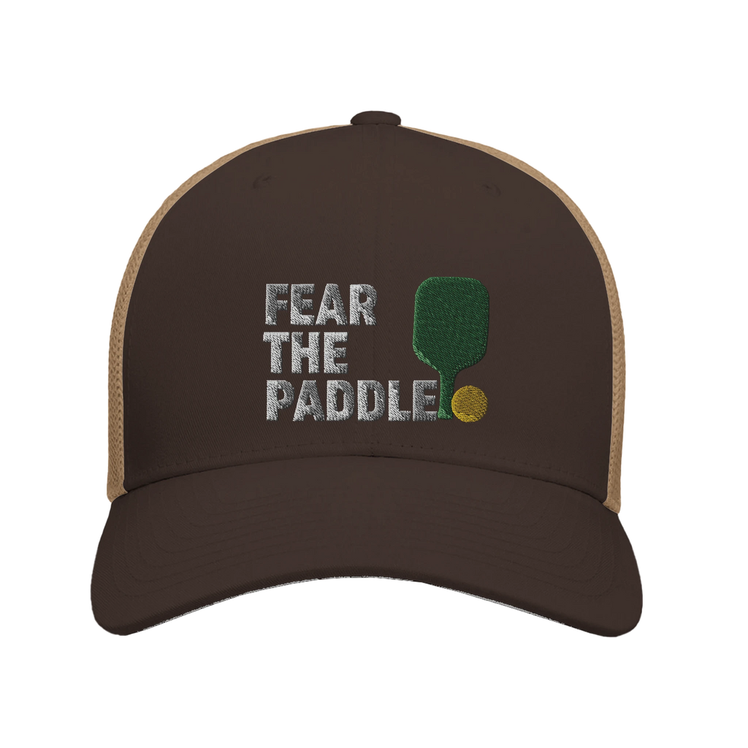 Fear The Paddle Embroidered Hat pickleball cap funny