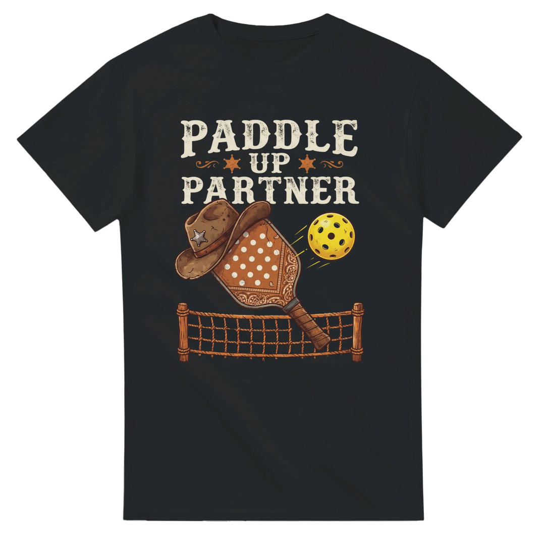 Paddle Up Partner Tee funny pickleball shirt for men 